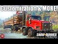 SnowRunner: NEW PHASE 3 LOGGING TRUCK! International Paystar 5600TS ALL FEATURES & CUSTOMIZATION!