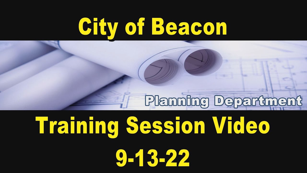 Beacon Planning Board Training 91322 YouTube