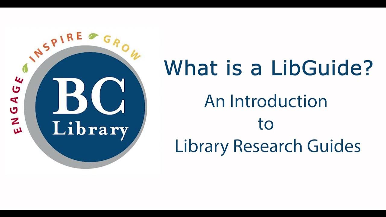 What is a LibGuide? YouTube
