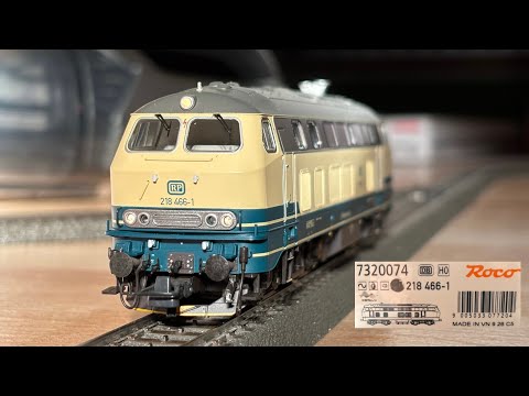 Unboxing Roco 7320074 Class 218 466 from railsystems RP - YouTube