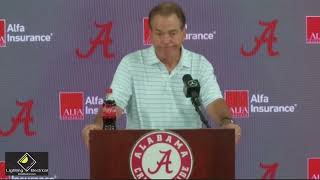 Nick Saban on Texas A&M vs Alabama; Goes off on media "Make up whatever you want to make up"