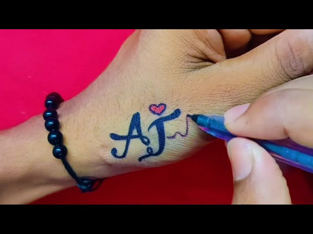 Discover 75 about aj name tattoo designs unmissable  indaotaonec