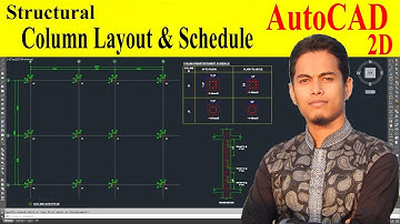 How to draw Column layout in AutoCAD at structural drawing