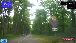 Driving Through Kaliningrad Oblast (Russia) From Zelenogradsk To Morskoe 1.08.2021 Timelapse X4