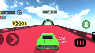 Crazy Car Jump from Sky Ramp – Mega Stunt Gameplay🔥😱 screenshot 5