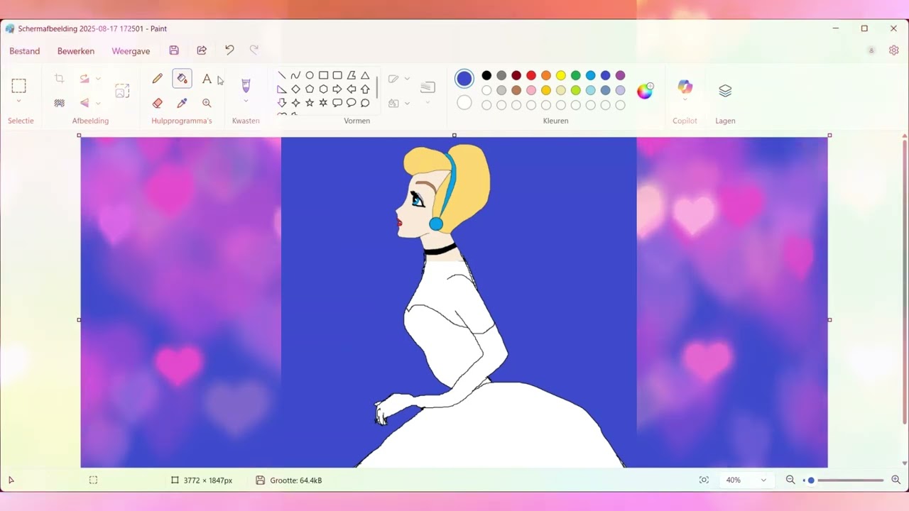 Princess Cinderella. To relax, I learn to draw. Songs ai - Time's Brave Chime