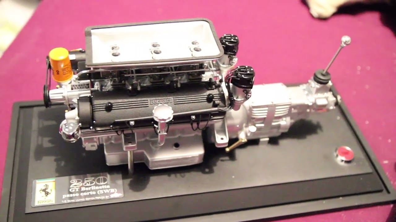 GMP 1/6 scale Ferrari 250 SWB V12 engine - YouTube