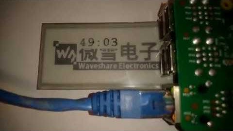 Waveshare 2.9 inch E-ink Screen test