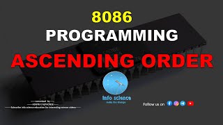 8086 Microprocessor programming || Ascending Order