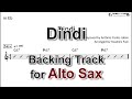 Dindi - Backing Track with Sheet Music for Alto Sax