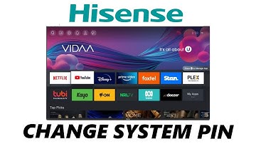 Hisense VIDAA Smart TV: How To Change System PIN