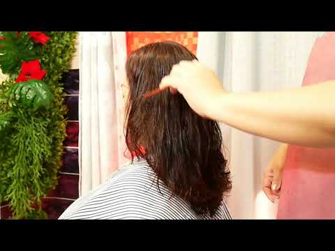 curl long hair ตัดผมหยิกยาว สไลด์ปลายผม ให้เป็นทรง