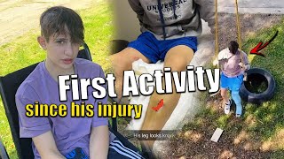 Nidal's first ACTIVITY since his INJURY💪 *He's a CHAMP🥰*