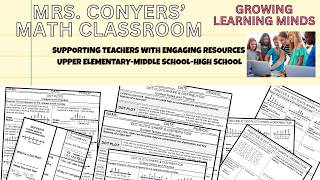 Dot Plots Shape & Distribution Guided Notes & Practice Video Lesson