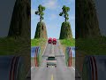 Beamng drive crashes - chained Hydraulic vs car part 132 #beamngdrive  #youtubeshorts #shorts