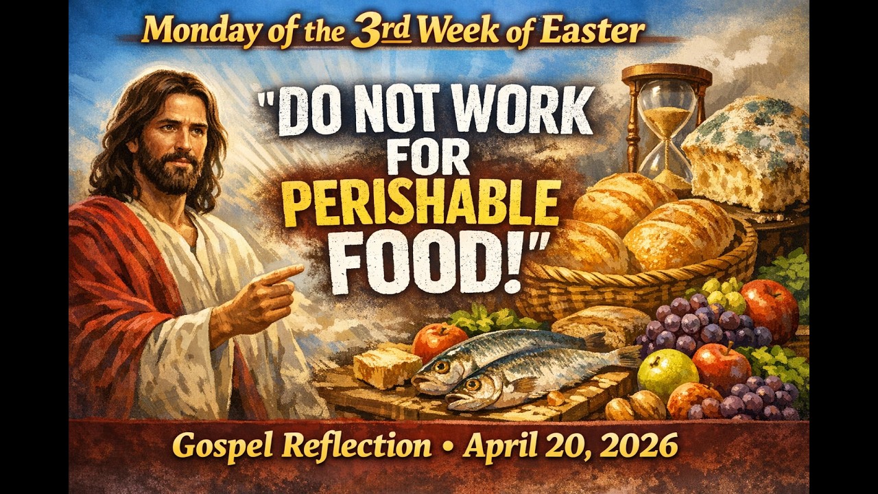 Monday of the 3rd Week of Easter | “Do Not Work for Perishable Food ...