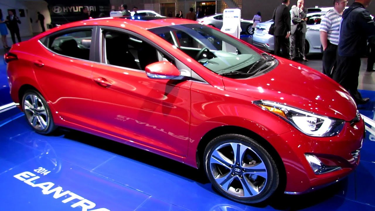 2014 hyundai elantra exterior and interior walkaround debut at
