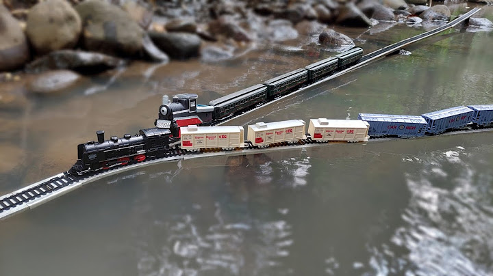 This train crosses the ocean, very exciting, you may have never seen it