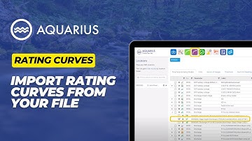Step-by-Step Import Rating Curves From A File | Hydrology | Aquarius Time-Series