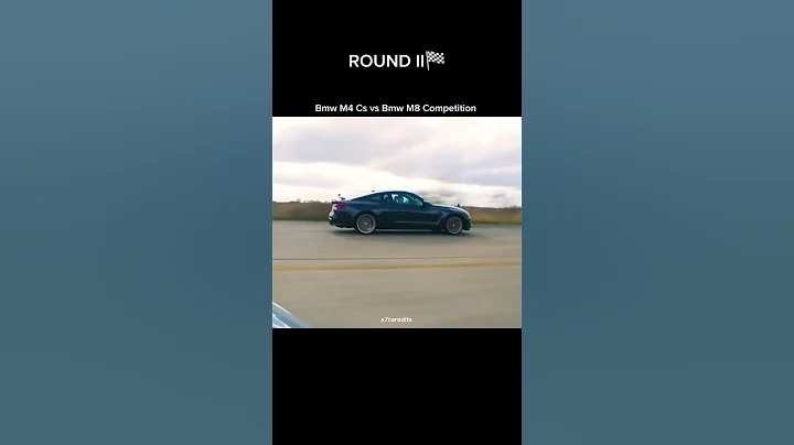 Bmw M4 CS vs Bmw M8 Competition #car #bmw #bmwm #racingcar #dragrace