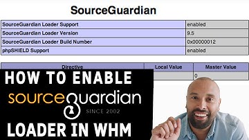 How to enable Source Guardian PHP Loader in WHM?