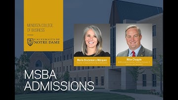 A conversation with Notre Dame MSBA Chicago Program Director and Director of Graduate Admissions