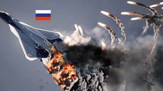 EXPLOSION IN THE AIR! F-16 American pilot shoots down Russian Su-57 fighter jet! Right on the border