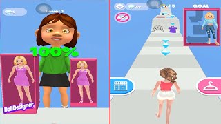 👸👗 Doll Designer  Levels 1-3 Gameplay (Android, iOS)