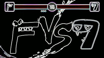 F vs SEVEN (Alphabet Lore VS Numbers Lore).