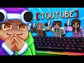 Dueling Youtubers with the LARGEST Keyboard in Bedwars