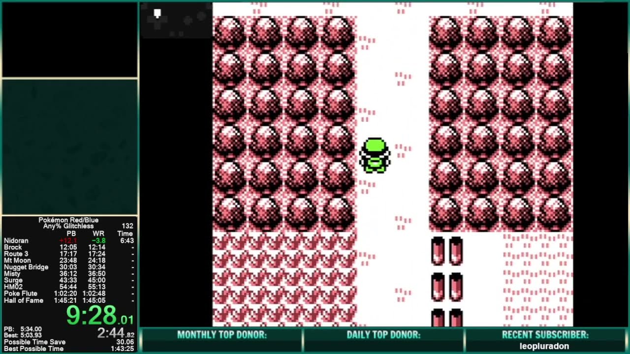 Pokemon Red Any% Glitchless Speedrun in 1:44:03 [Current World Record] 