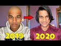 I Clicked a Photo Everyday for 1 Year (Bald to hairy)
