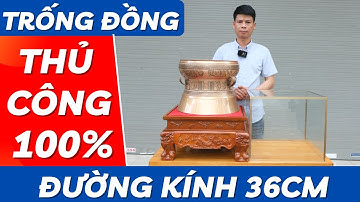 Trống Đồng Đông Sơn Đường Kính 36Cm | Xưởng Đồng Đông Sơn