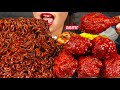 ASMR FRIED CHICKEN, BLACK BEAN NOODLES, KIMCHI 먹방 MUKBANG MASSIVE Eating Sounds