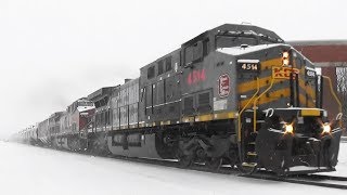 KCS de Mexico 4514 Leads Oil Train, Davenport, IA, 2/5/18