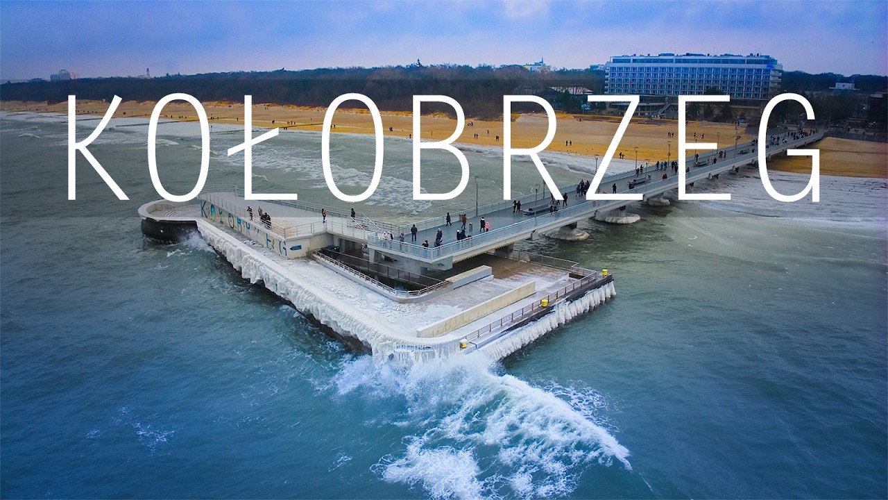 Zimowy Bałtyk - Kołobrzeg okiem drona.