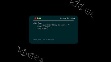 Python strings - Reverse a string