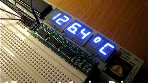 Parallax Propeller 17seg LED driver board