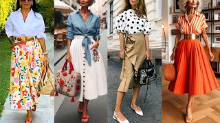 Which Skirt to Choose at 60+? Summer Looks | Stylish Outfits for Women Over 60 | Women's fashion