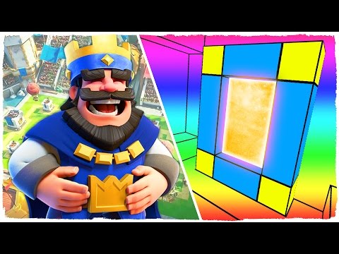 HOW TO MAKE A PORTAL TO THE CLASH ROYALE DIMENSION - MINECRAFT