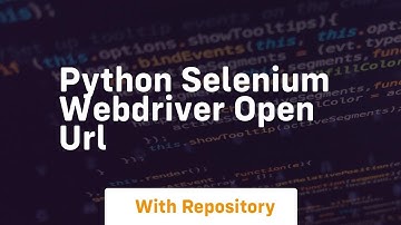 python selenium webdriver open url