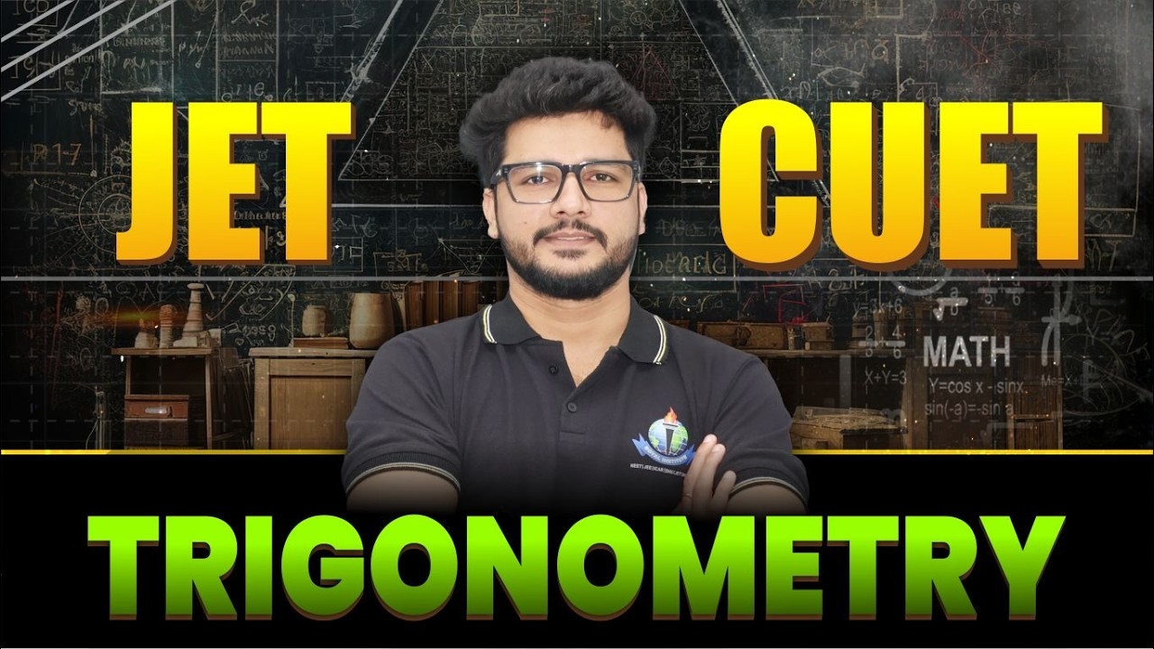 CUET & JET PYQ 2026 | TRIGONOMETRY Maths Important Questions | By ...