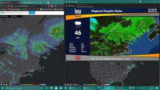 NOAA Broadcast, IVU Weather, NWS radar. Mt. Washington, New Hampshire. 4-30-21