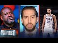 Nick on feud between Simmons & Shaq, says Nets have no shot in the East | NBA | FIRST THINGS FIRST