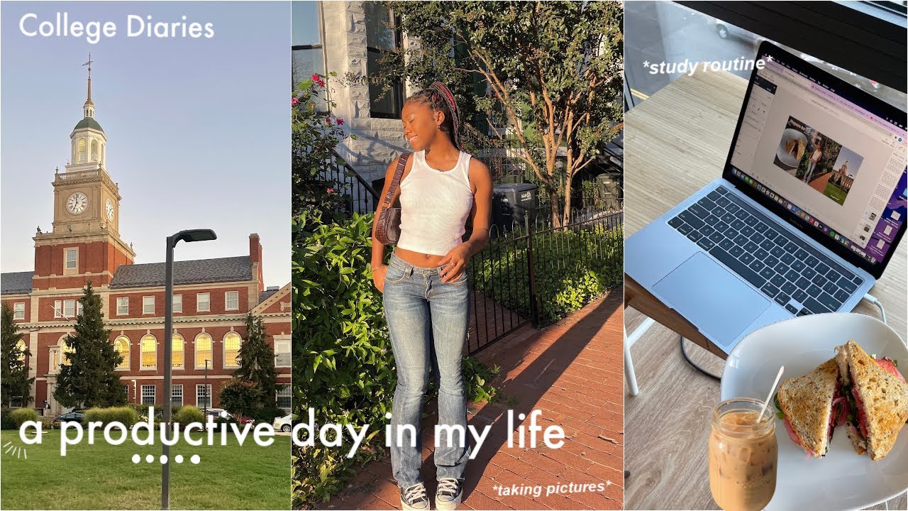 college vlog | a *productive* day in my life (trying to revive a half ...
