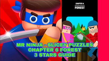 Mr Ninja - Slicey Puzzles Chapter 6 Forest Full Guide | 3 Stars Guide