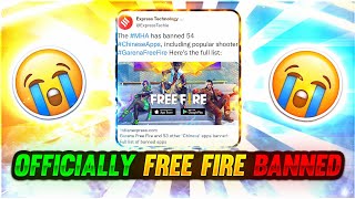 Bad News😭Free Fire Officially Banned😭💔 || Good Bye Free Fire