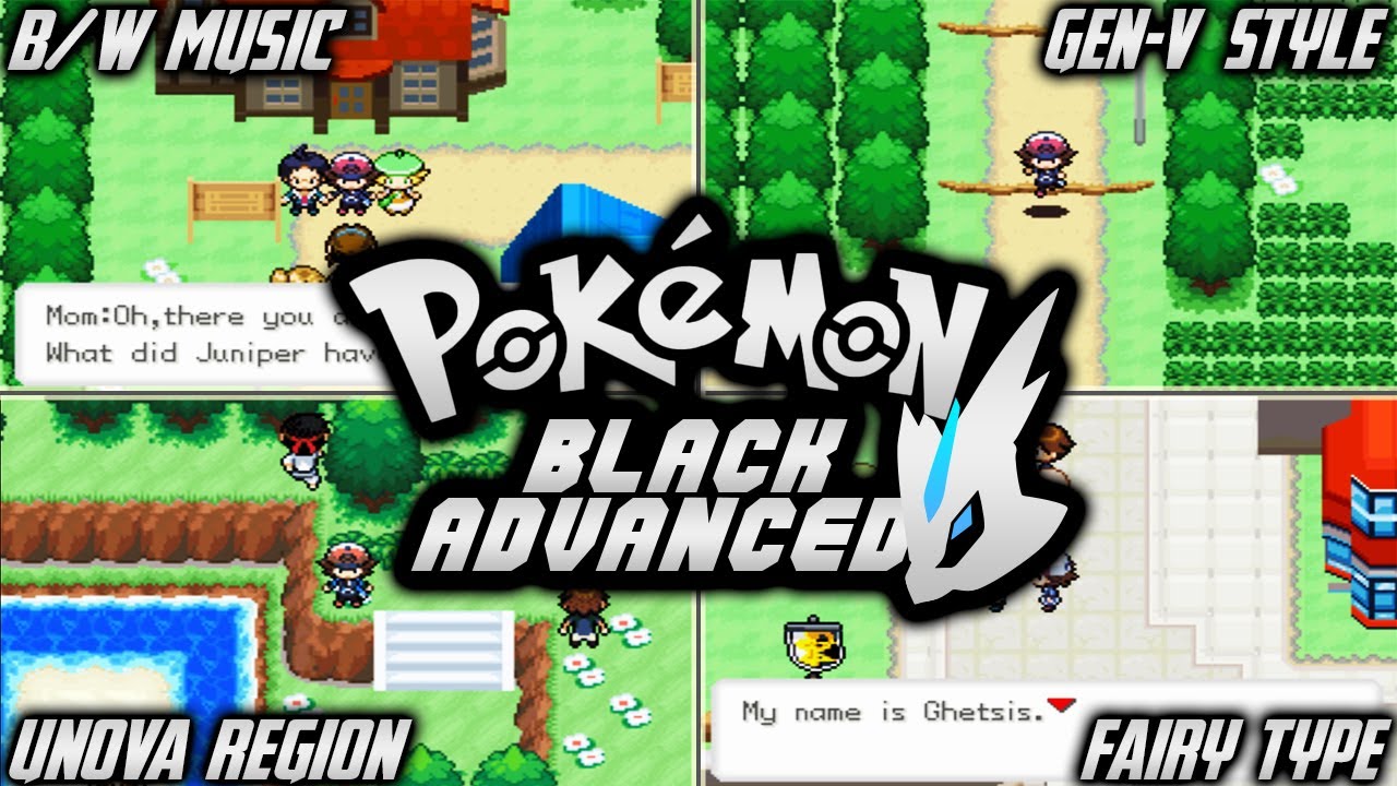Station bluse blande POKEMON BLACK ADVANCED (GBA) | ROM WITH B/W MUSIC,NEW GRAPHICS,FAIRY TYPE &  SPECIAL SPLIT! - YouTube