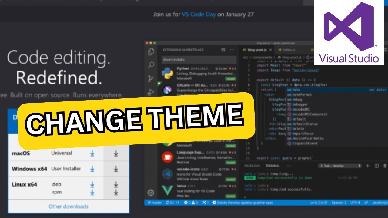 How to Change Theme in Visual Studio Code 2025? - YouTube