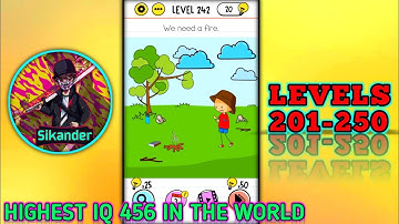 Brain Test Tricky Puzzles Level 201-250 Gameplay Walkthrough